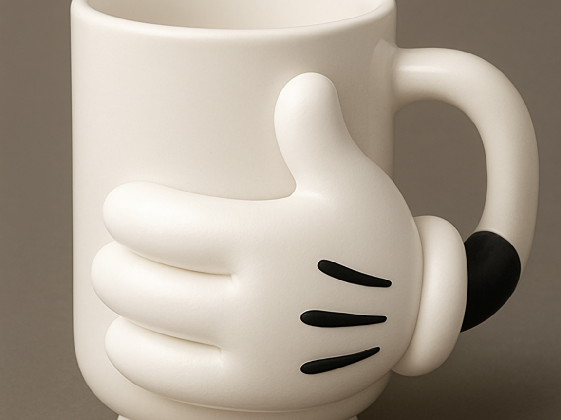 CARTOON HAND CUP