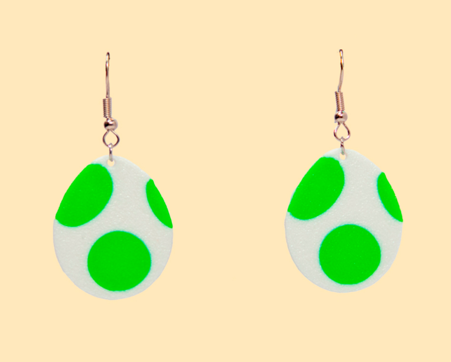 Yoshi egg earrings