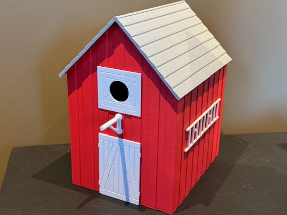 Birdhouse scandinavian barn