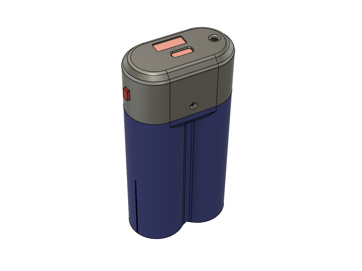 Powerbank 21700x2 usb-c,  usb-a