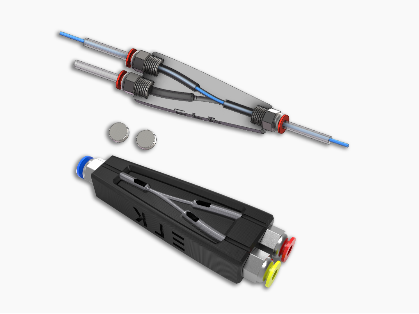 Low-Friction  Y-Splitter 10X3*2
