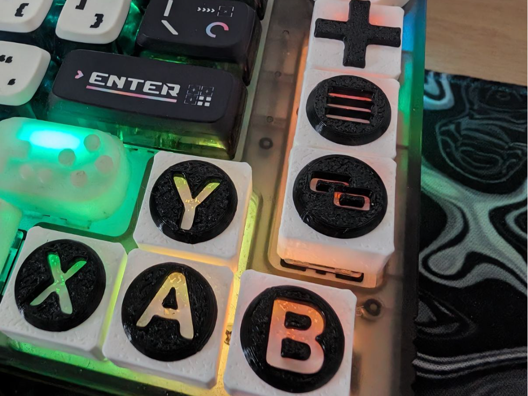 Xbox Inspired Keycaps Mechanical Keyboard