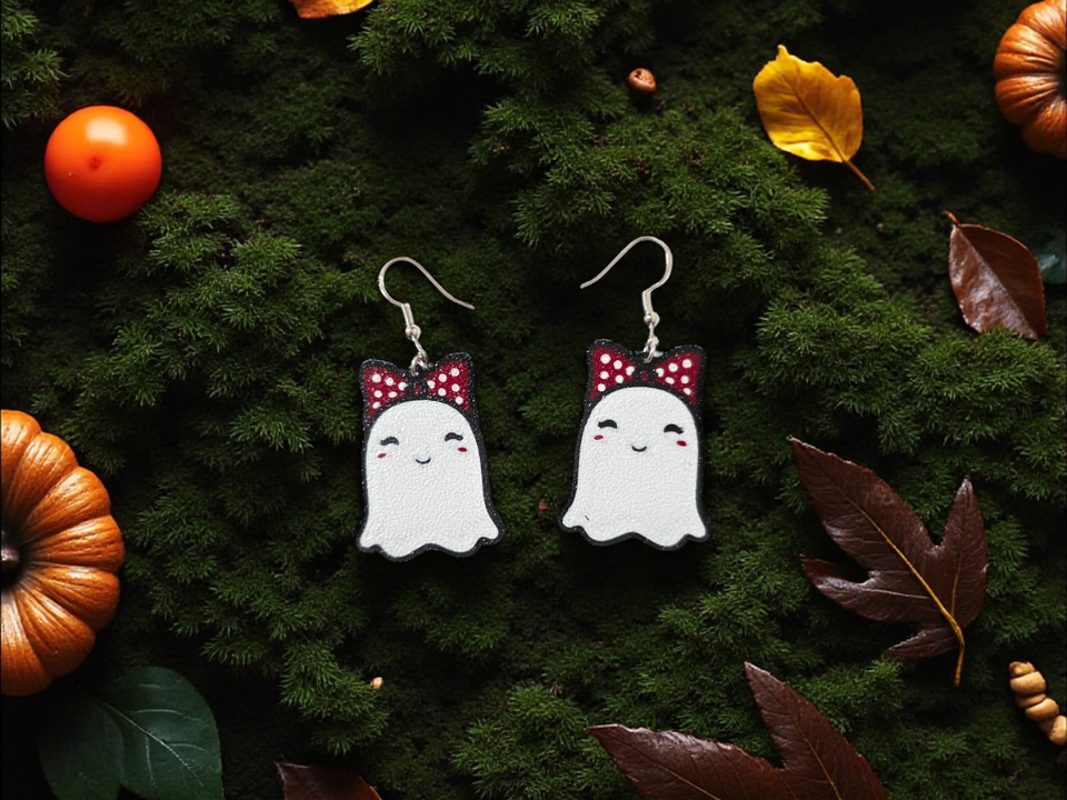 Trendy ghost earrings