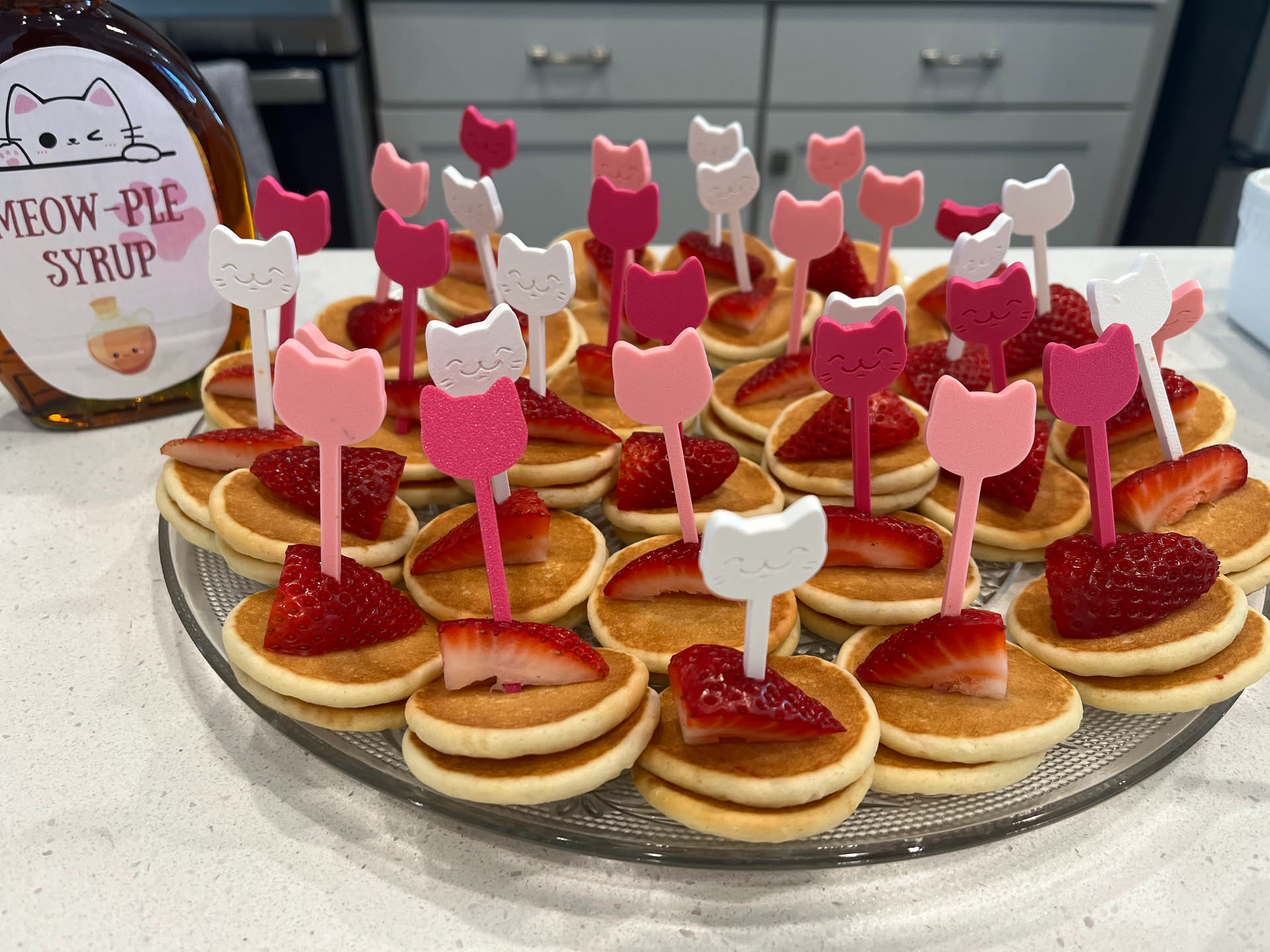 Cat Face Skewer / Cocktail Party Pin