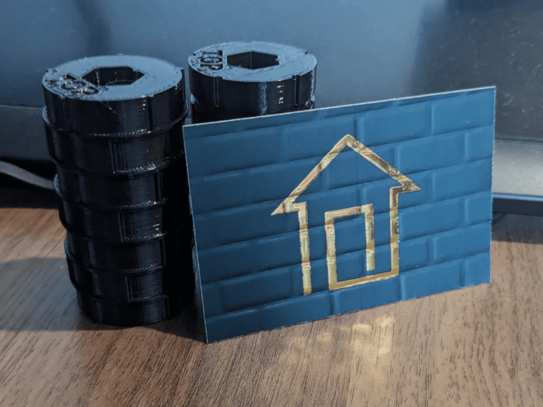 Brick Wall Wheels for business card embosser