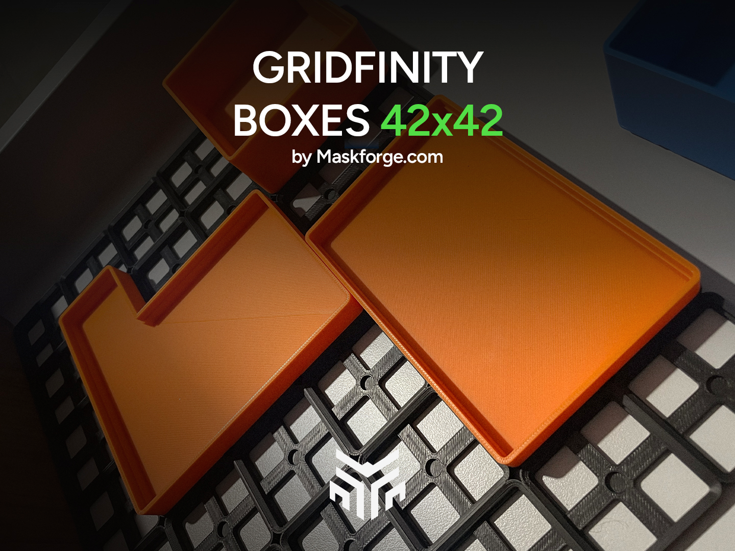Gridfinity 42×42 Boxes w/ Full & Half Box | Set 3