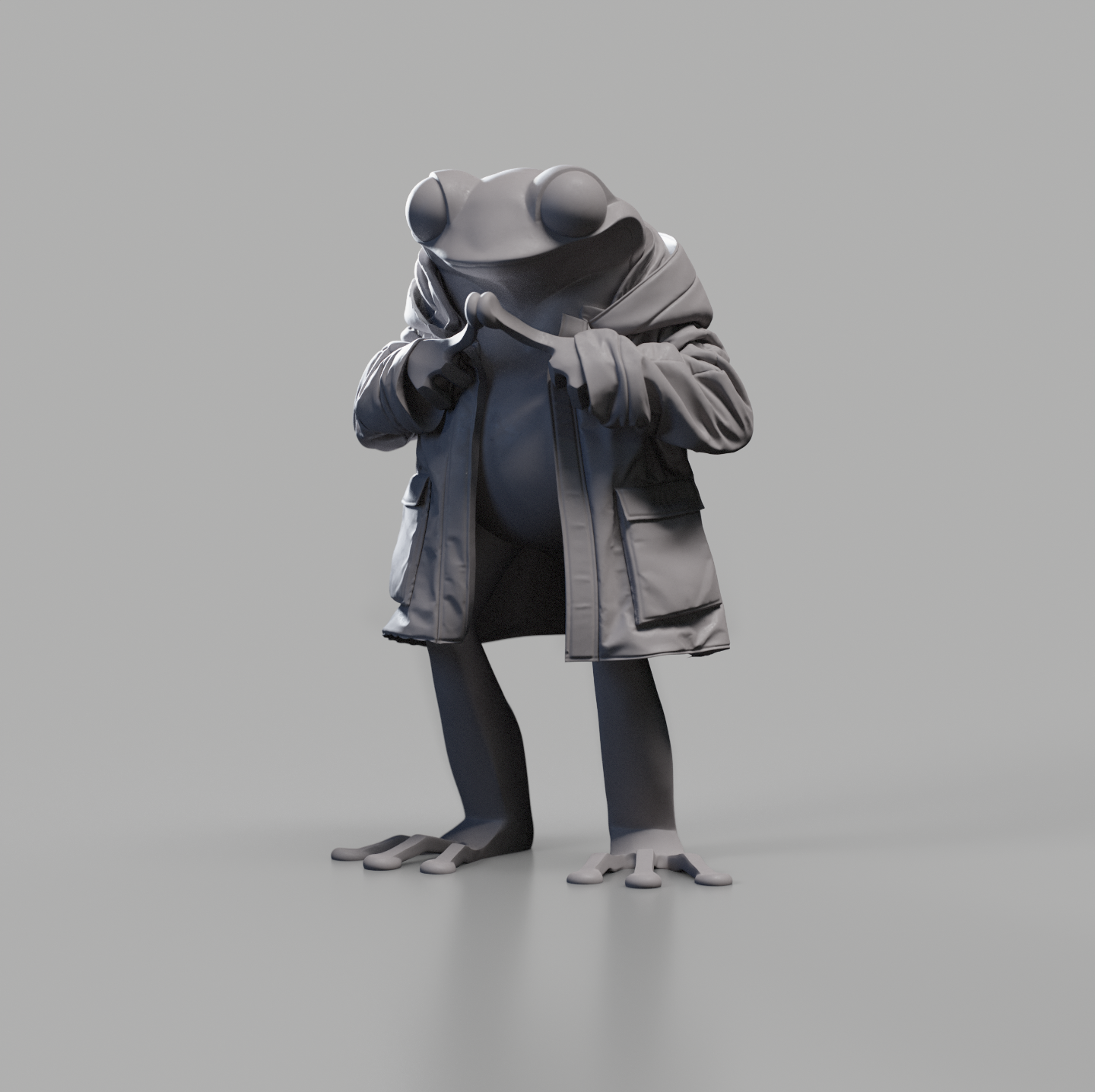 Rain Coat Frog