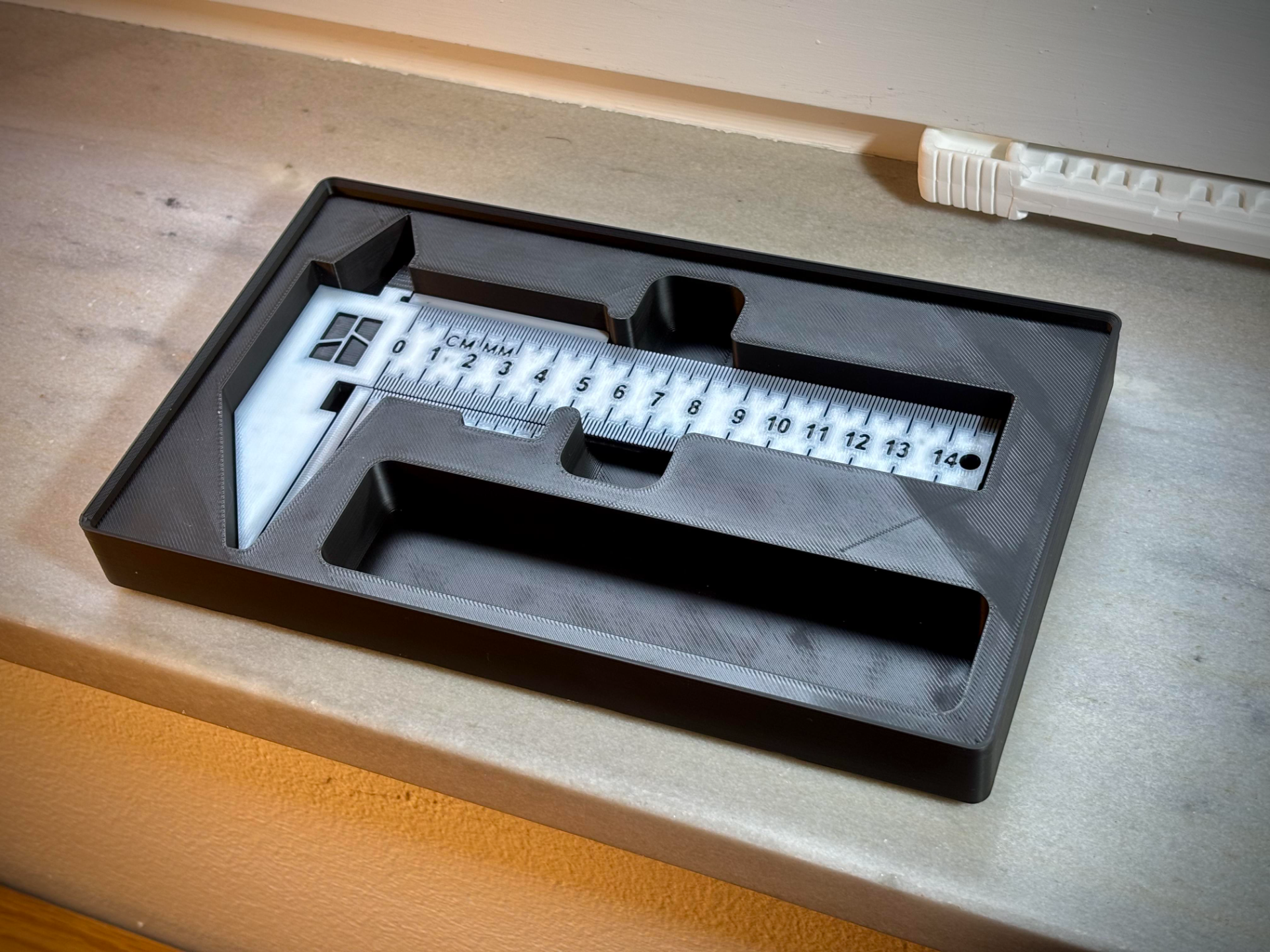 Gridfinity for Vernier Caliper Ruler 150 mm