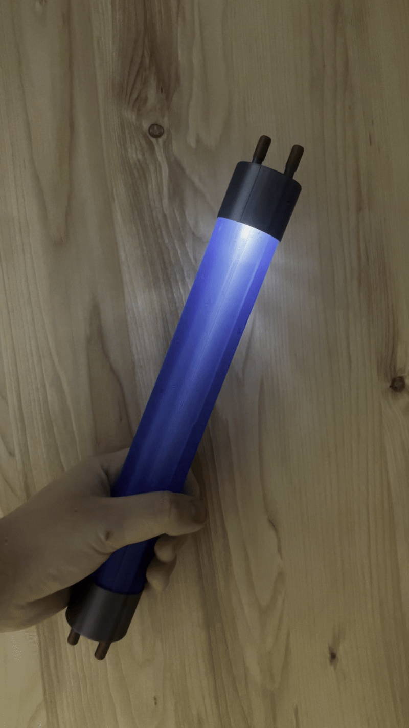 Scepter for electrician - Fluorescent lamp