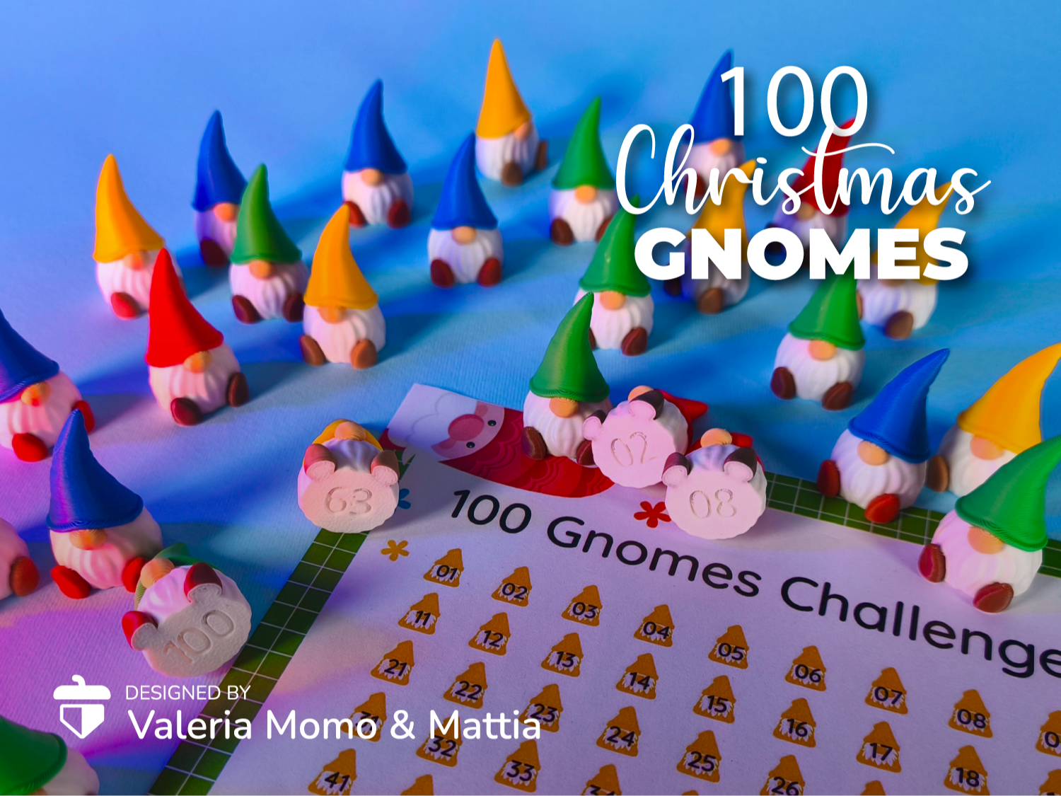 100 Gnomes Challenge + PDF! Christmas Game