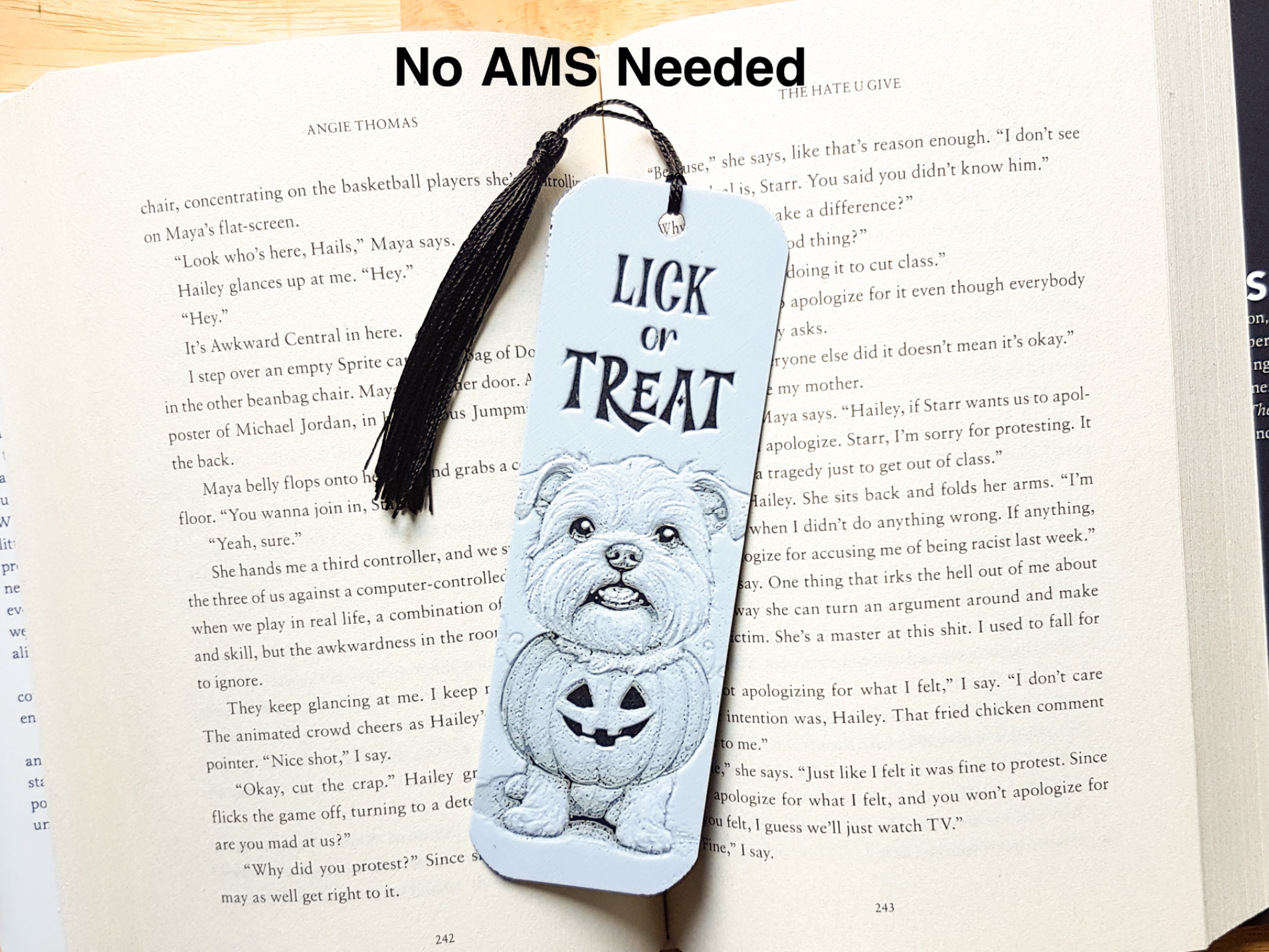 Bookmark, Lick or Treat. Hueforge.