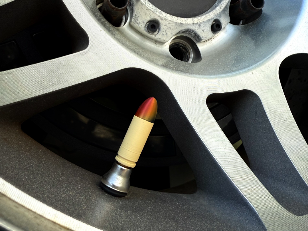 Valve Stem Caps : 9mm Round! Car and Bike