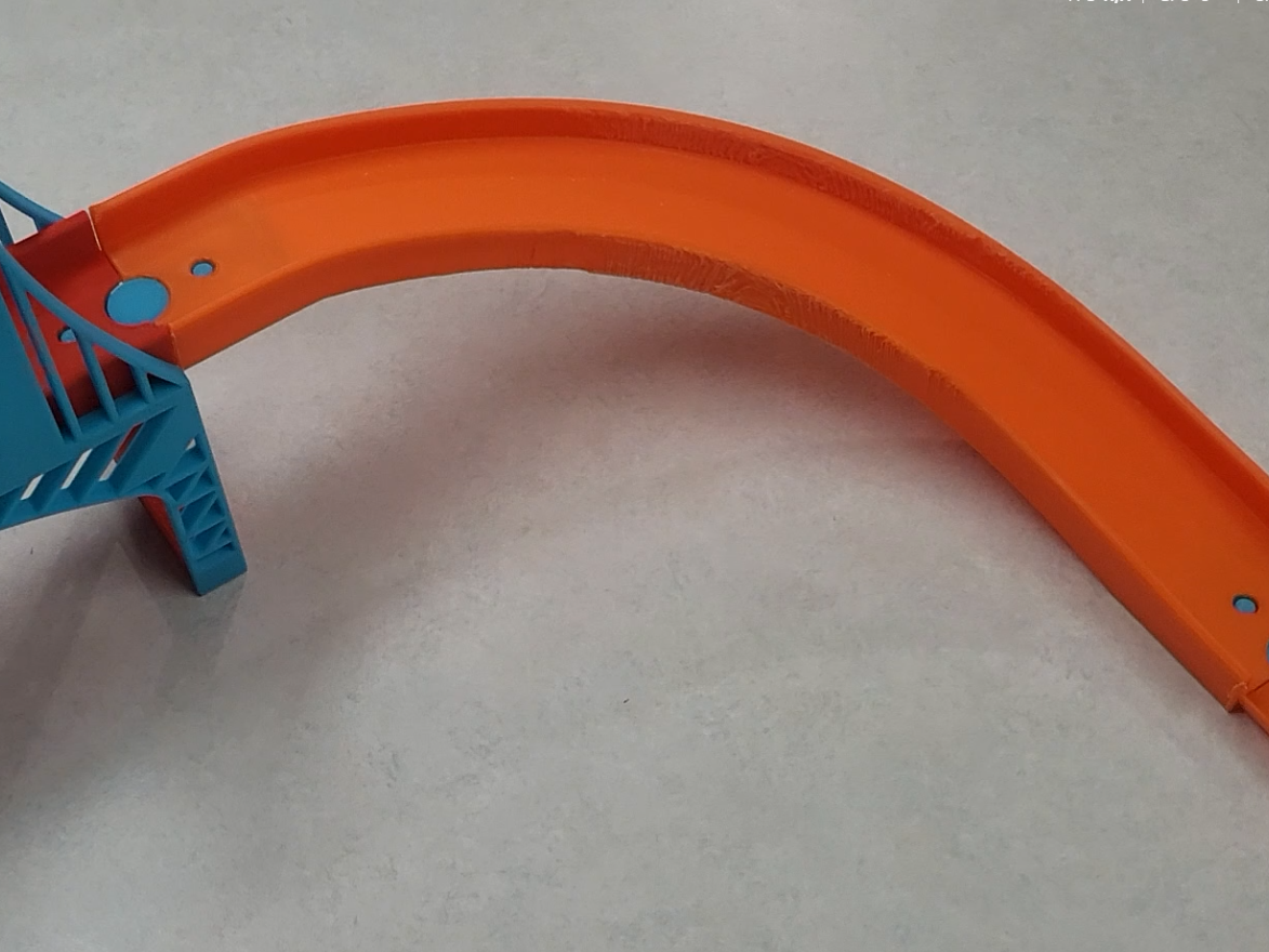 90 Degree Curve Hill - 1:64 Diecast compatible