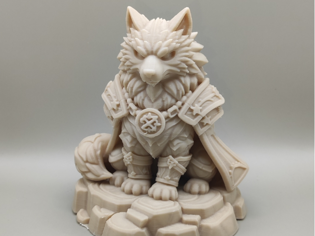 Runic Wolf Guardian figurine
