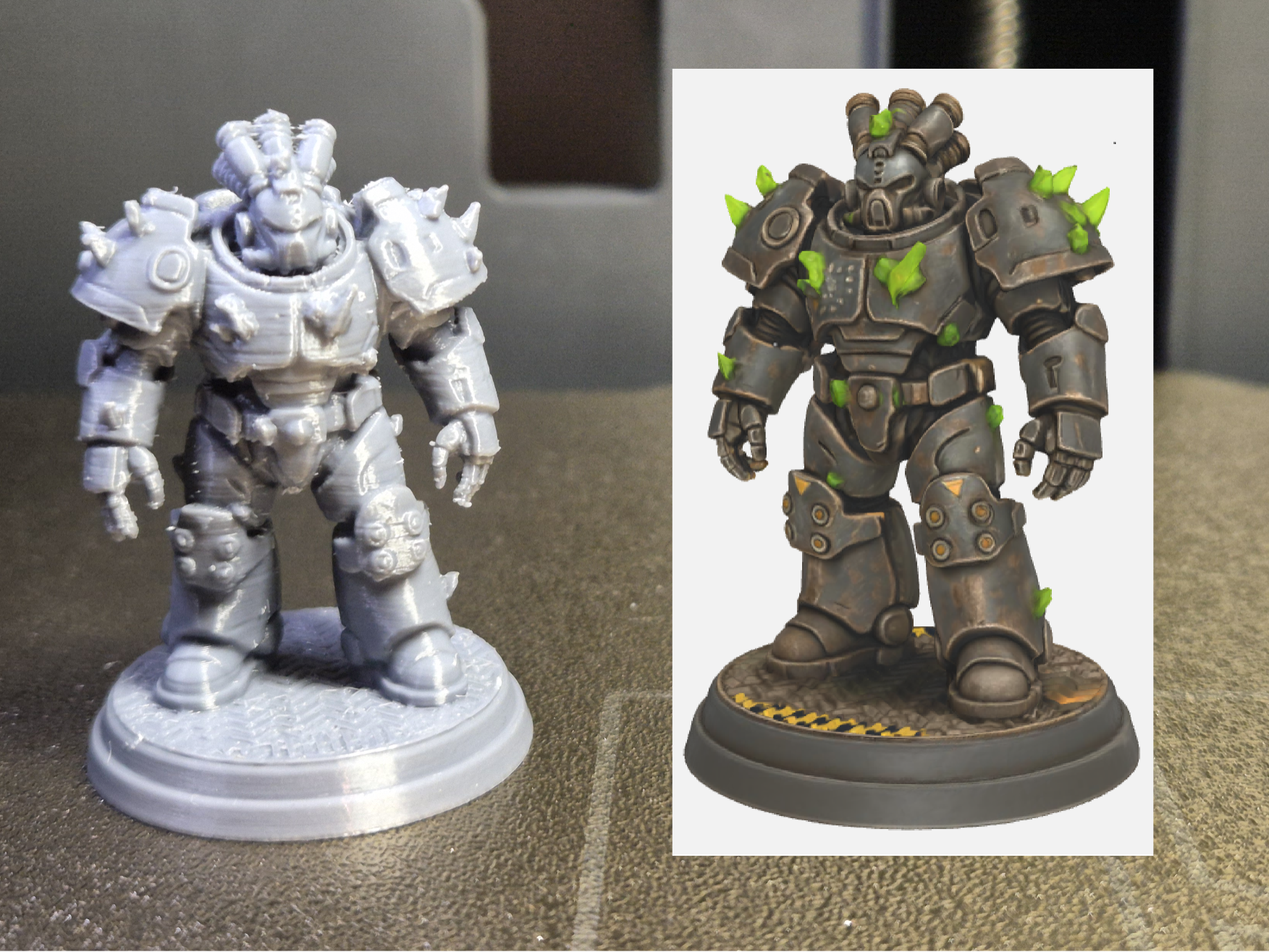 Fallout Vulcan PowerArmor Miniature 44mm