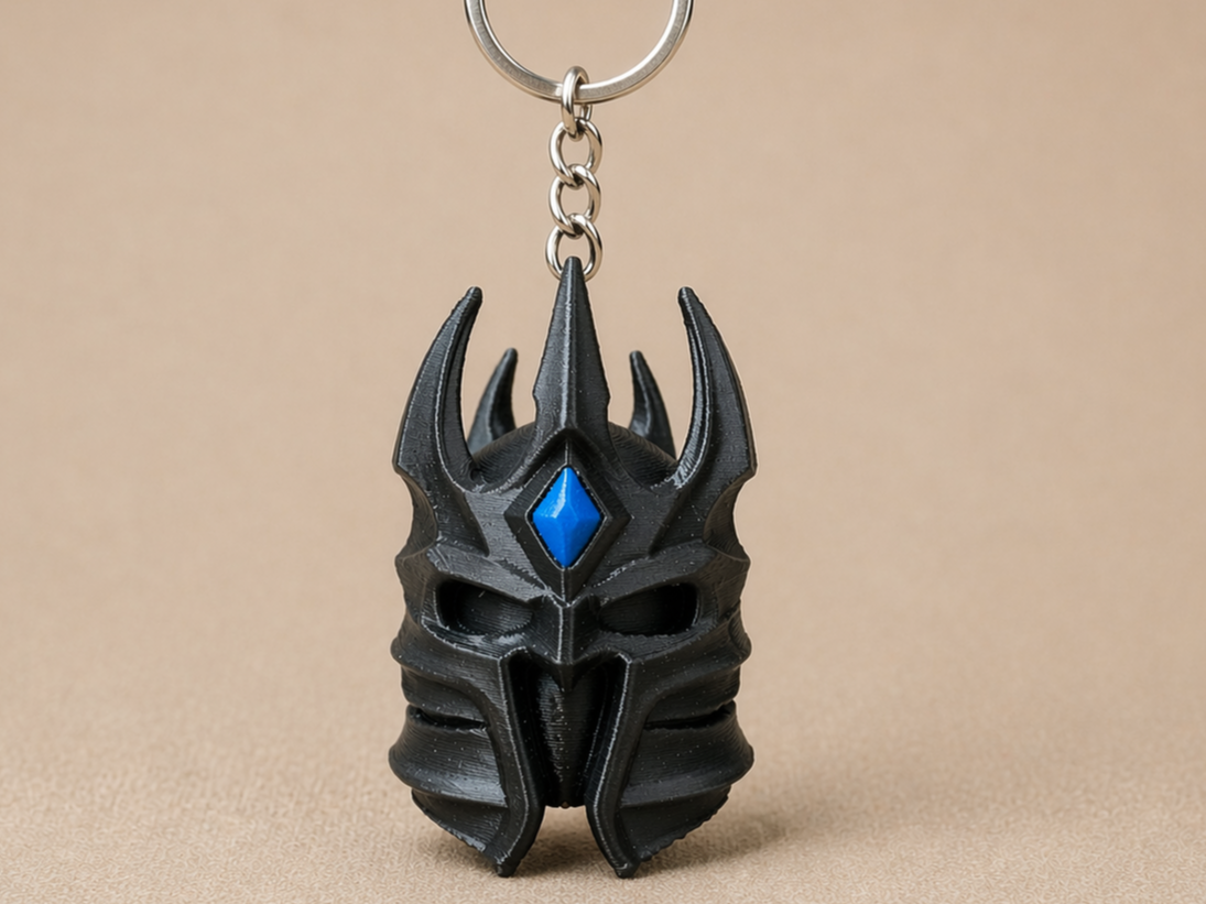 Personal Lich King Helmet 3D Keychain