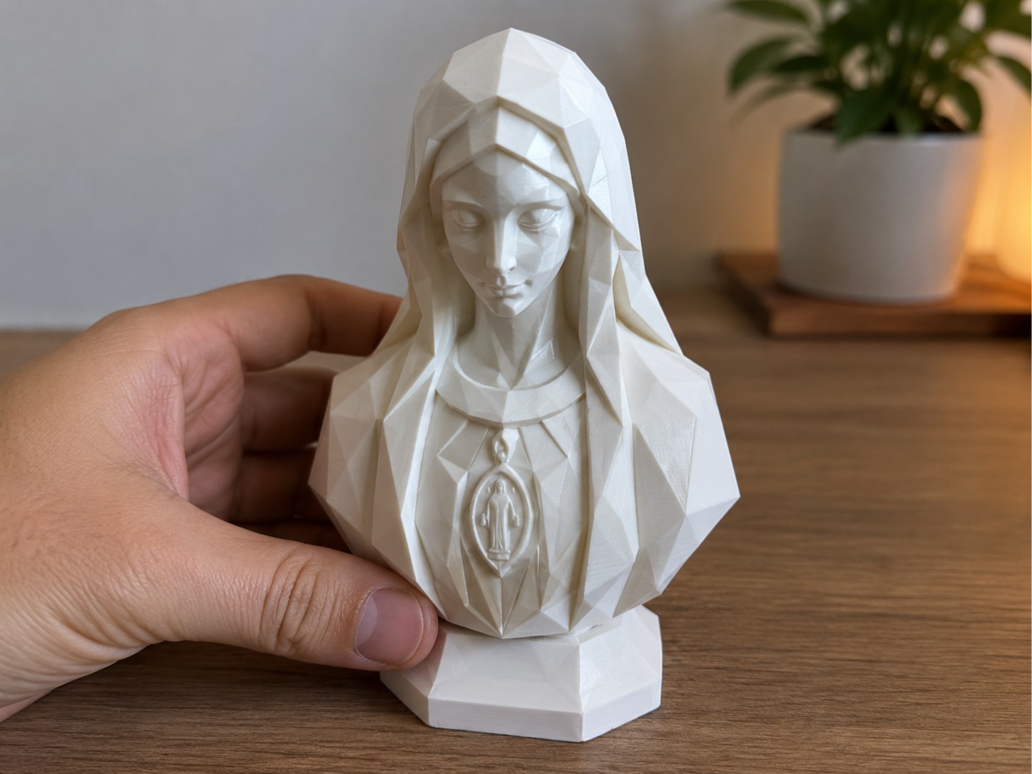 Our Lady of Grace – Modern Geometric Sculpture