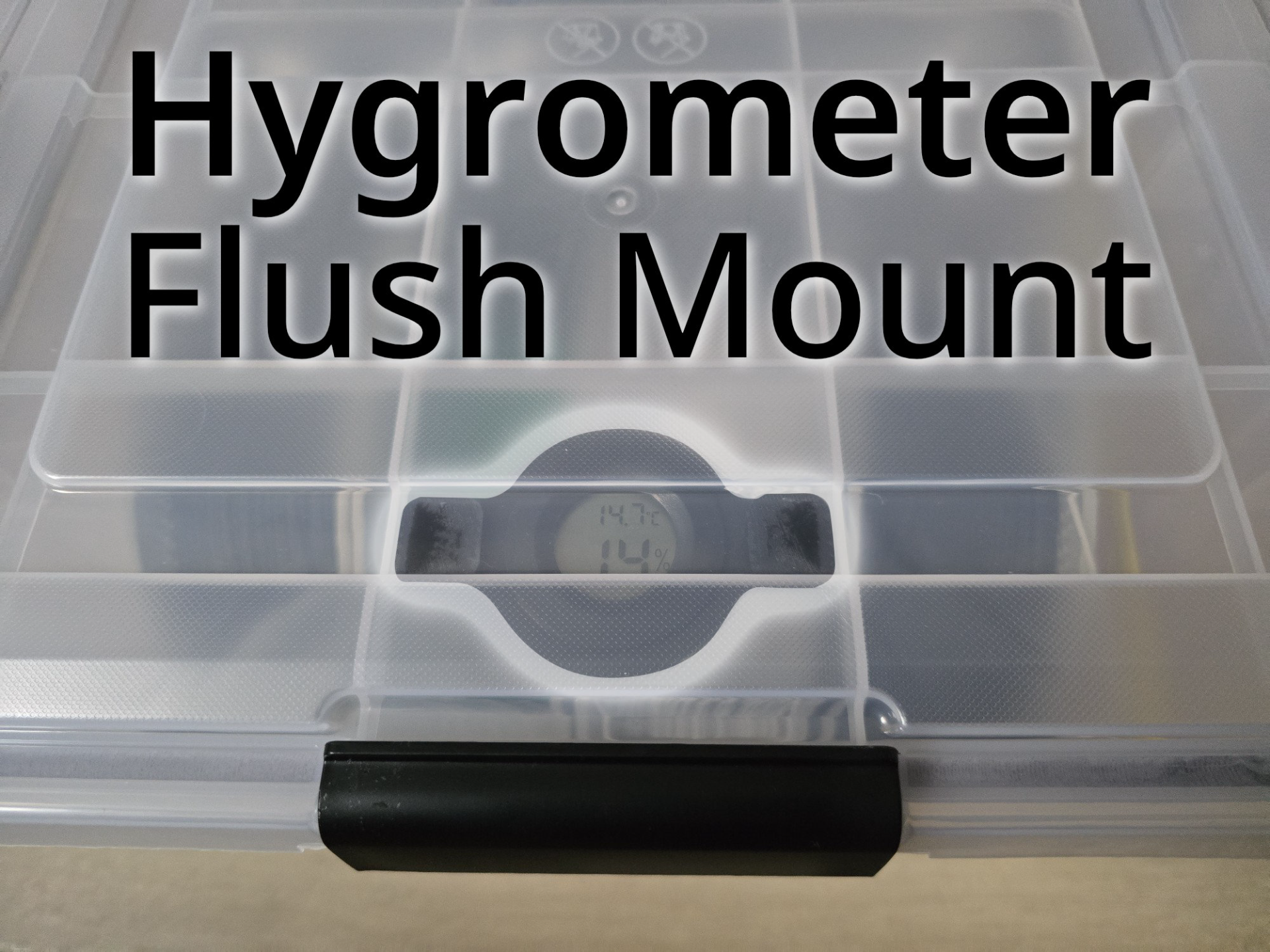 FLush Mounted Hygrometer Holder