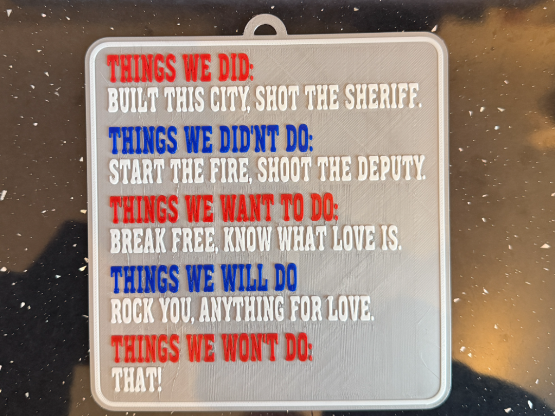 1980's Things Sign