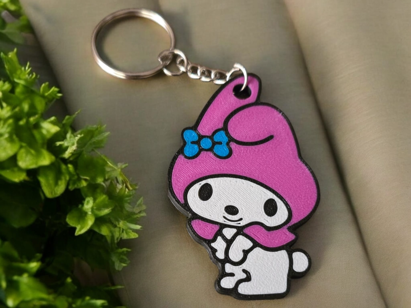 Llavero y placa My melody