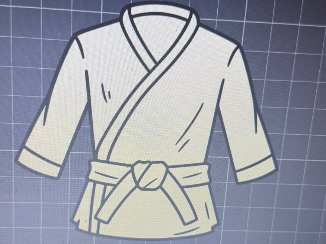karate kimono paint