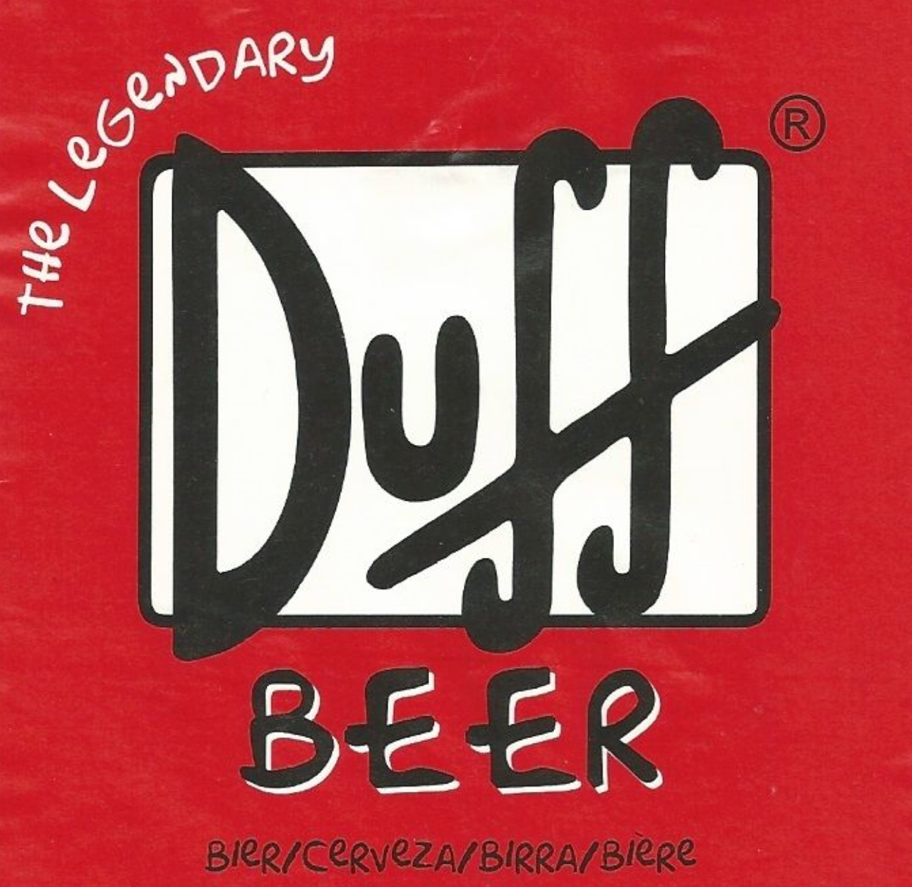 Faded Duff Beer Ad - Hueforge