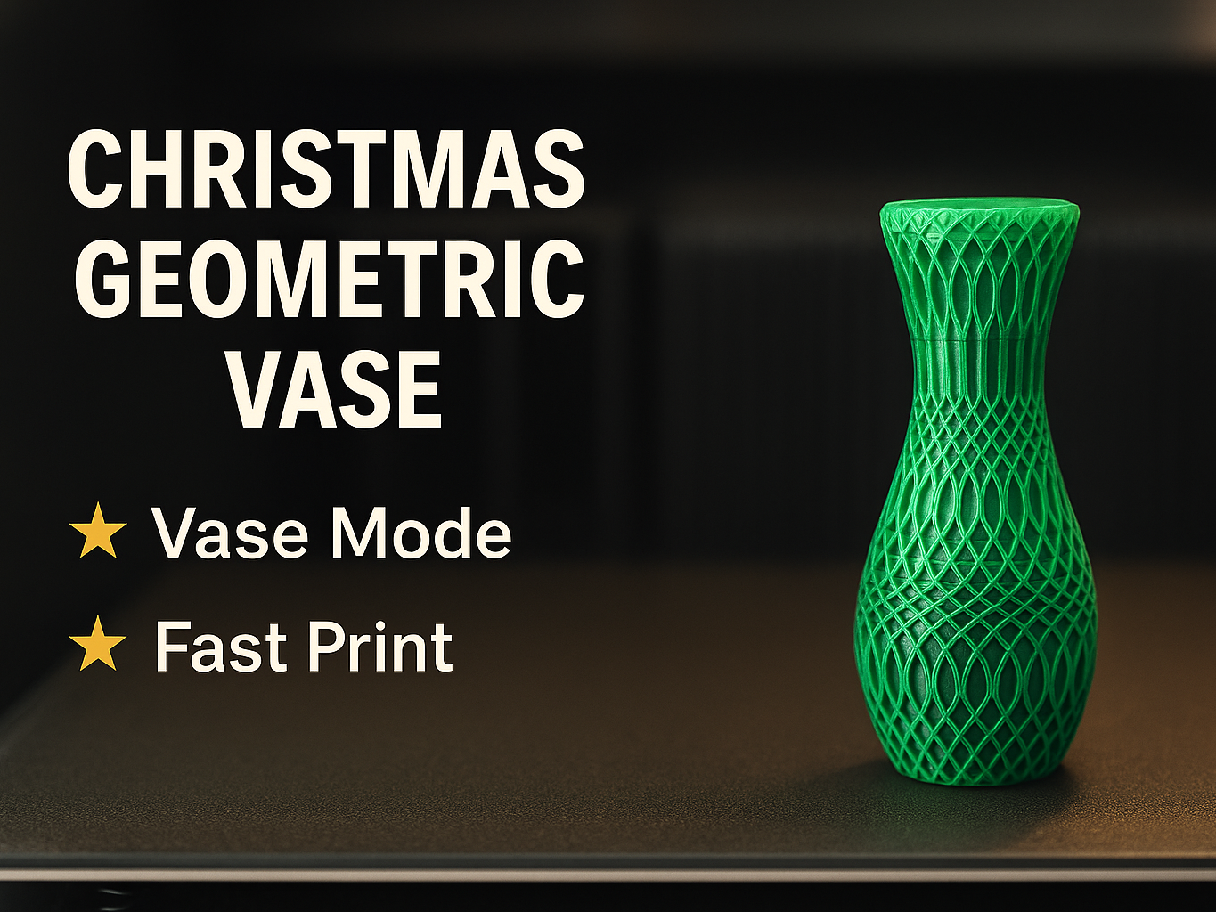 Christmas Geometric Vase