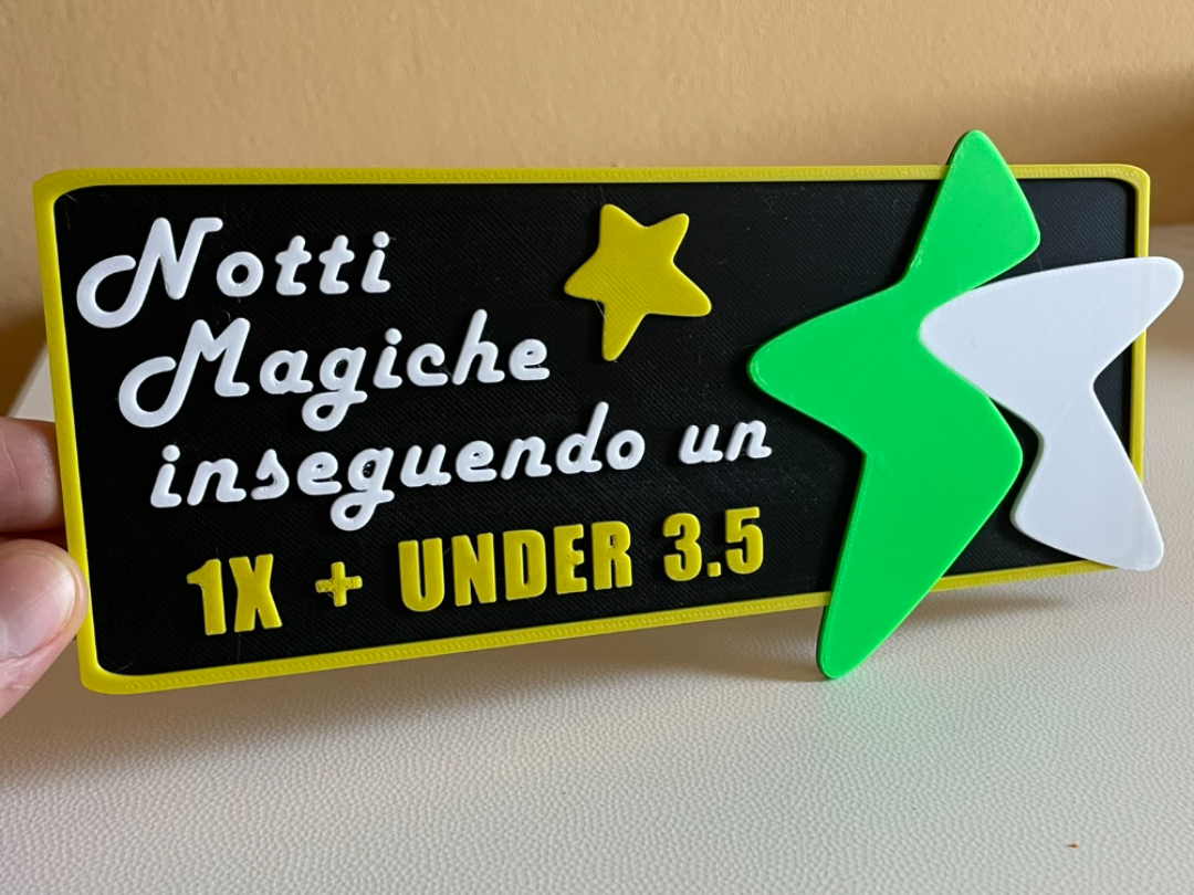 Targa Notti Magiche Idea regalo per scommettitori