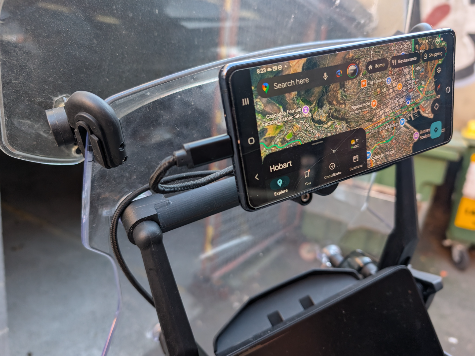 CFMOTO800MT navigation bracket for QuadLock 