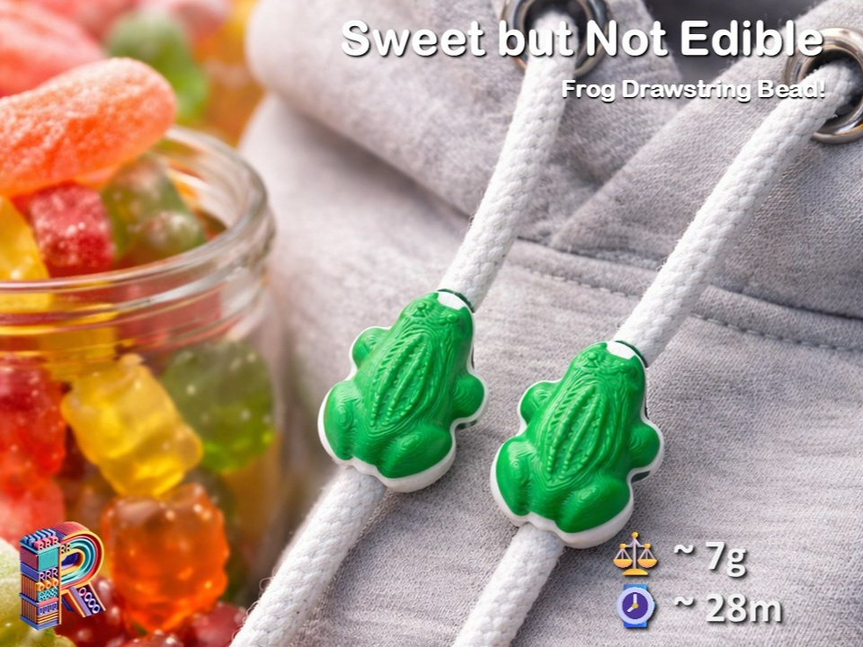 Sweet but Not Edible – Frog Drawstring Bead
