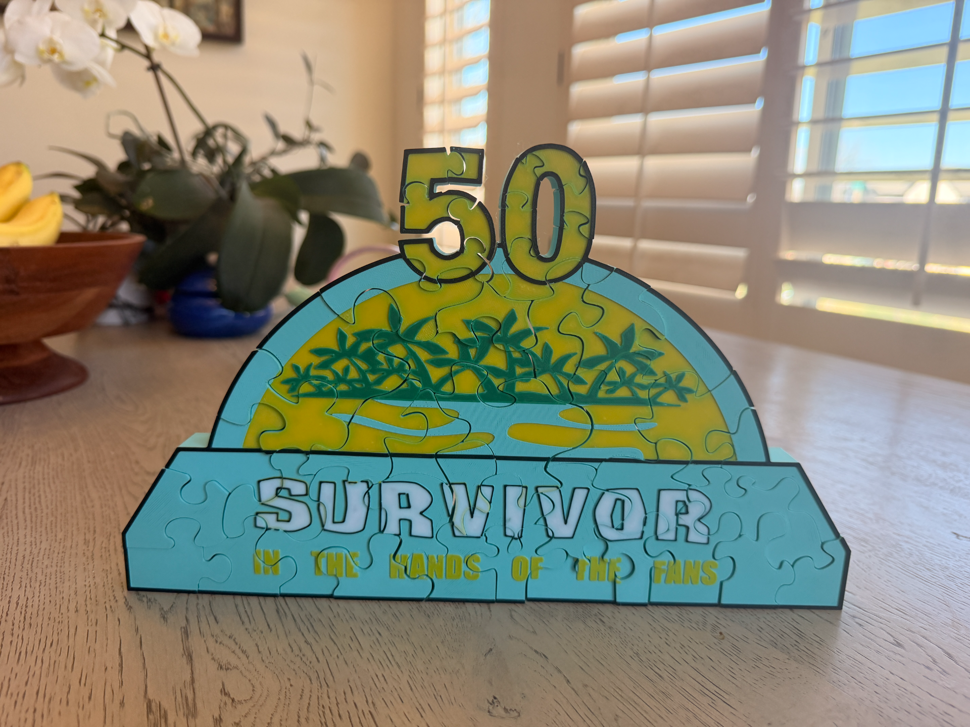 Survivor 50 Logo Puzzle