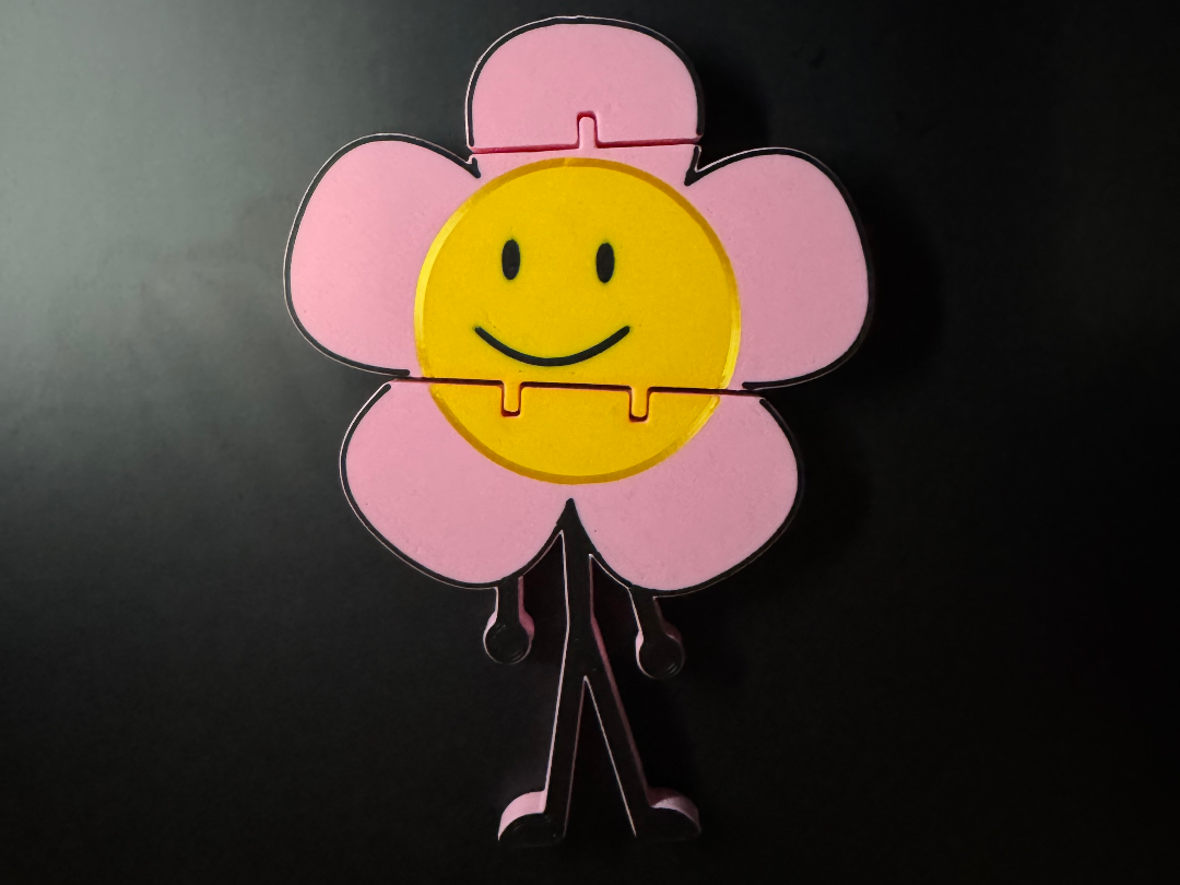 Flower from BFDI Battle for Dream Island Flexi Toy