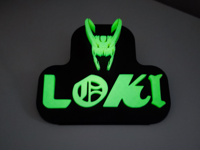 Loki Marvel Logo Stand