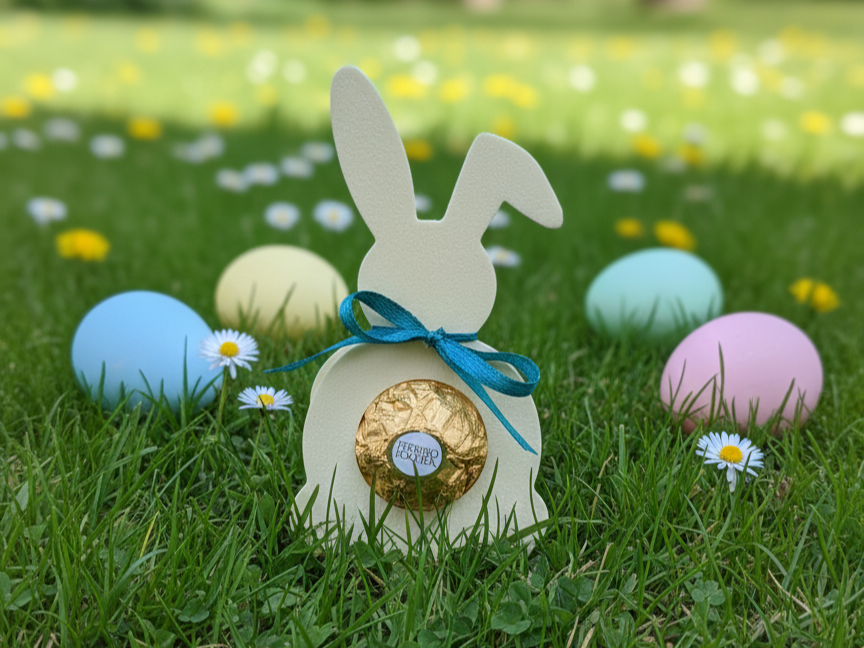 Easter Bunny Chocolate Candy Holder