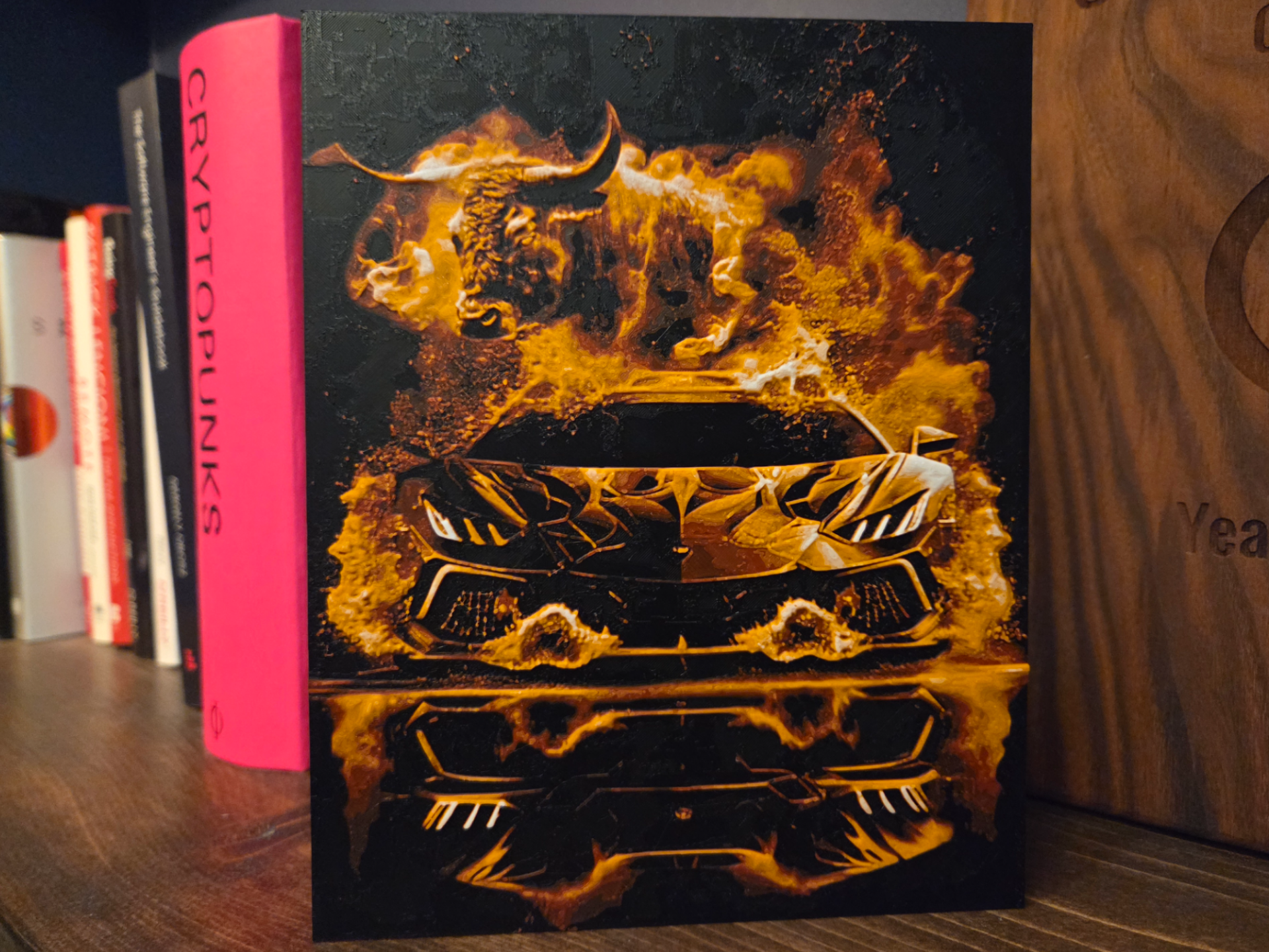 Fire Lamborghini hueforge