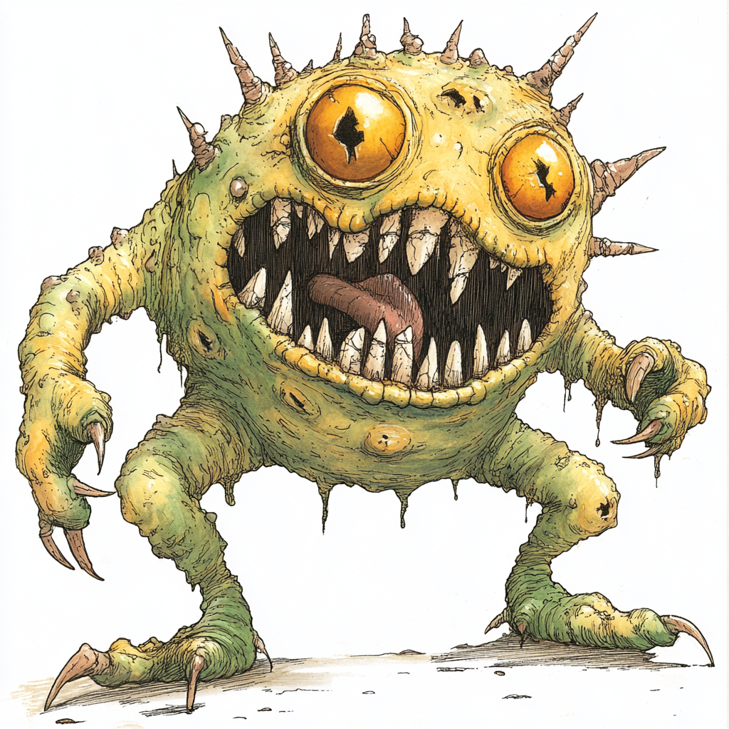 Spiky Grin Sea Monster