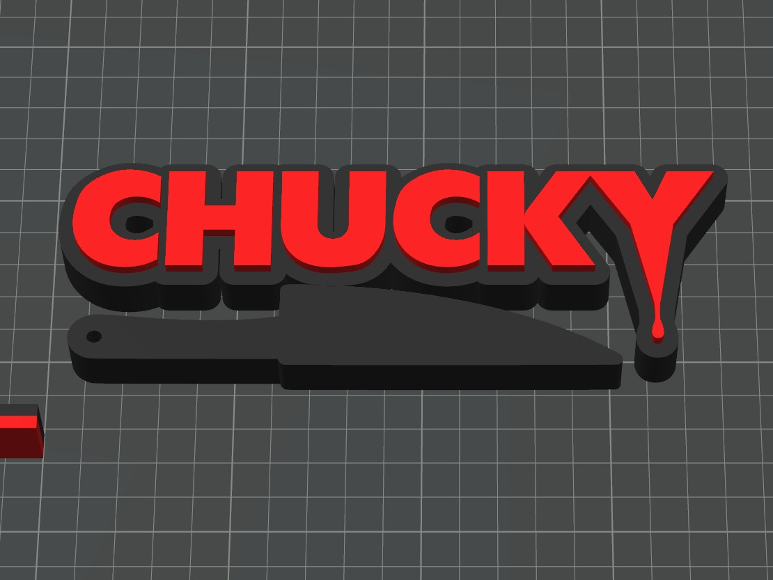 Chucky w/ knife logo