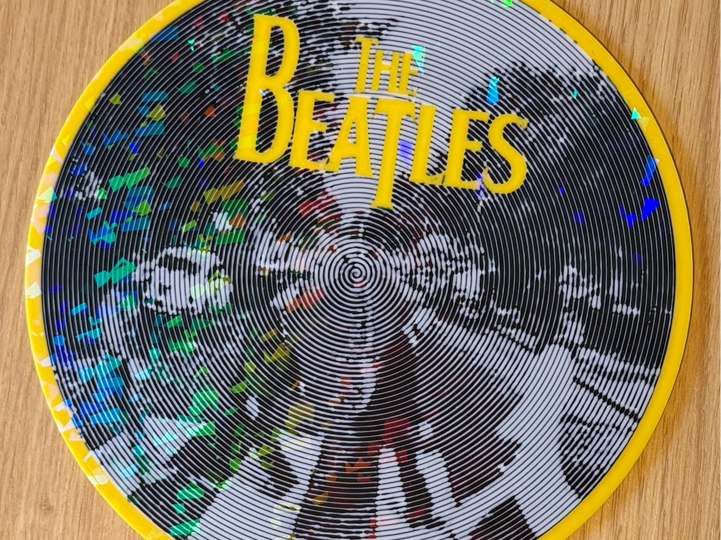 The Beatles illusion d'optique vinyle décoratif