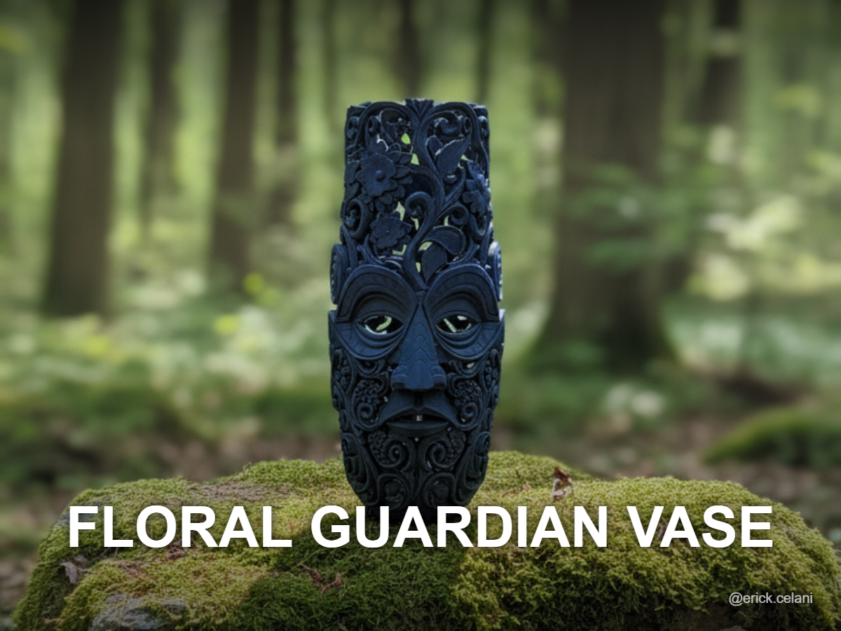 Inca Floral Guardian Vase
