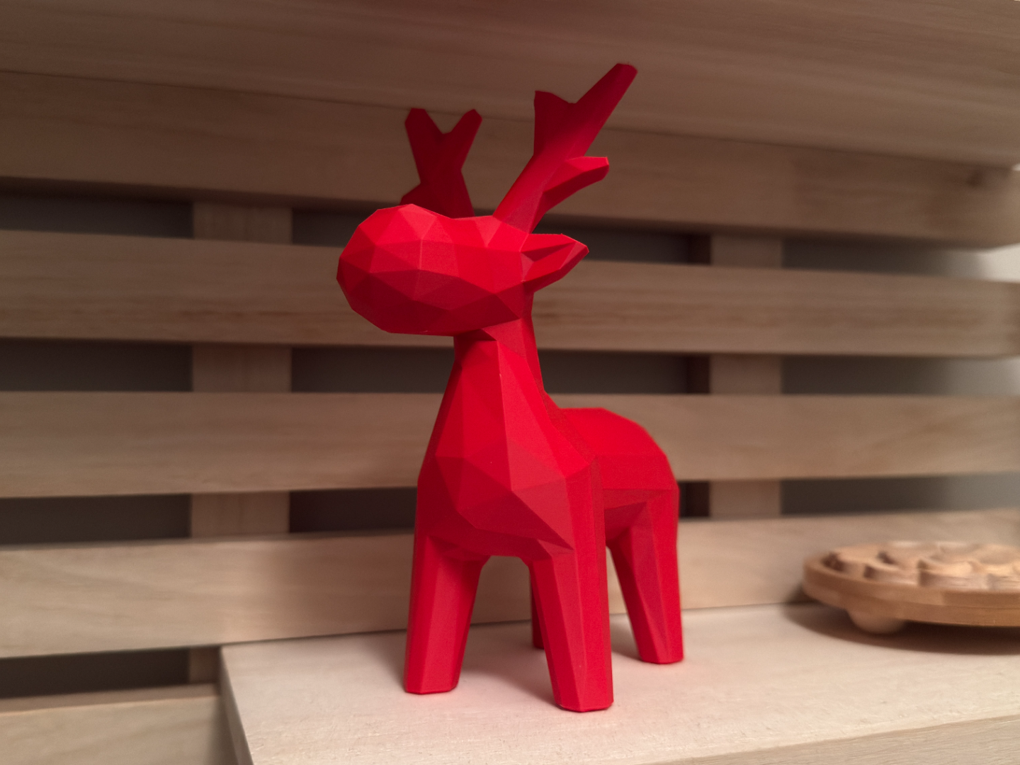 Renne de Noël Lowpoly