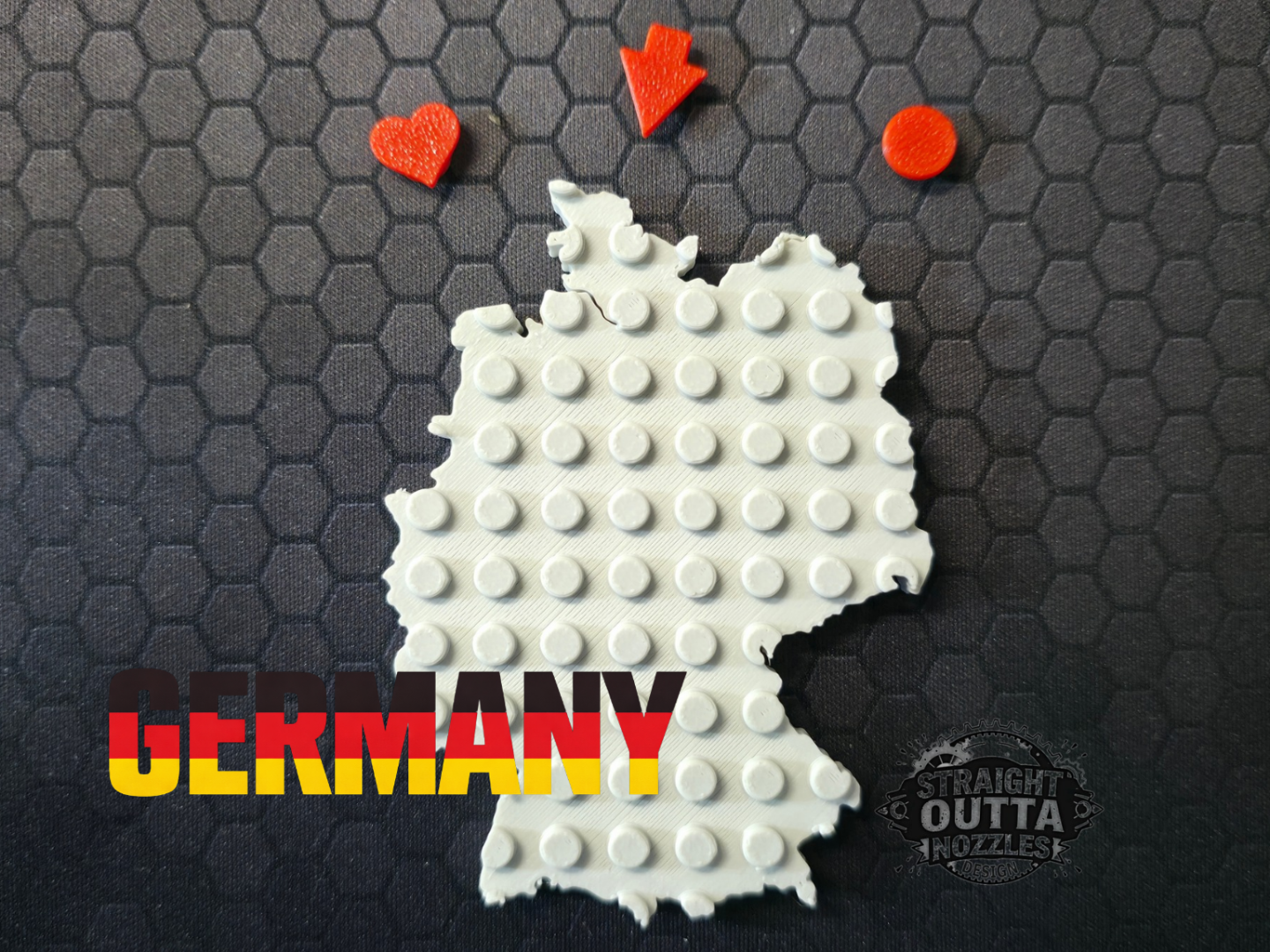 L-E-G-O inspirierte Karte "DEUTSCHLAND"