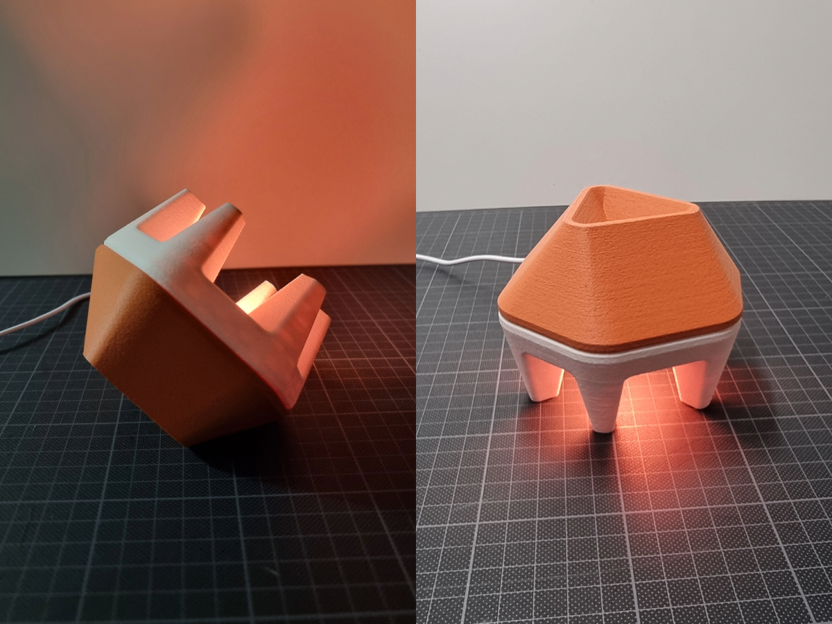 Modern Desk Lamp with MakerWorld LED Integration