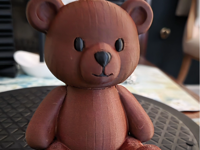 Wooden teddy bear
