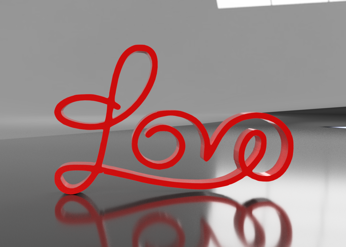 Word Love in art