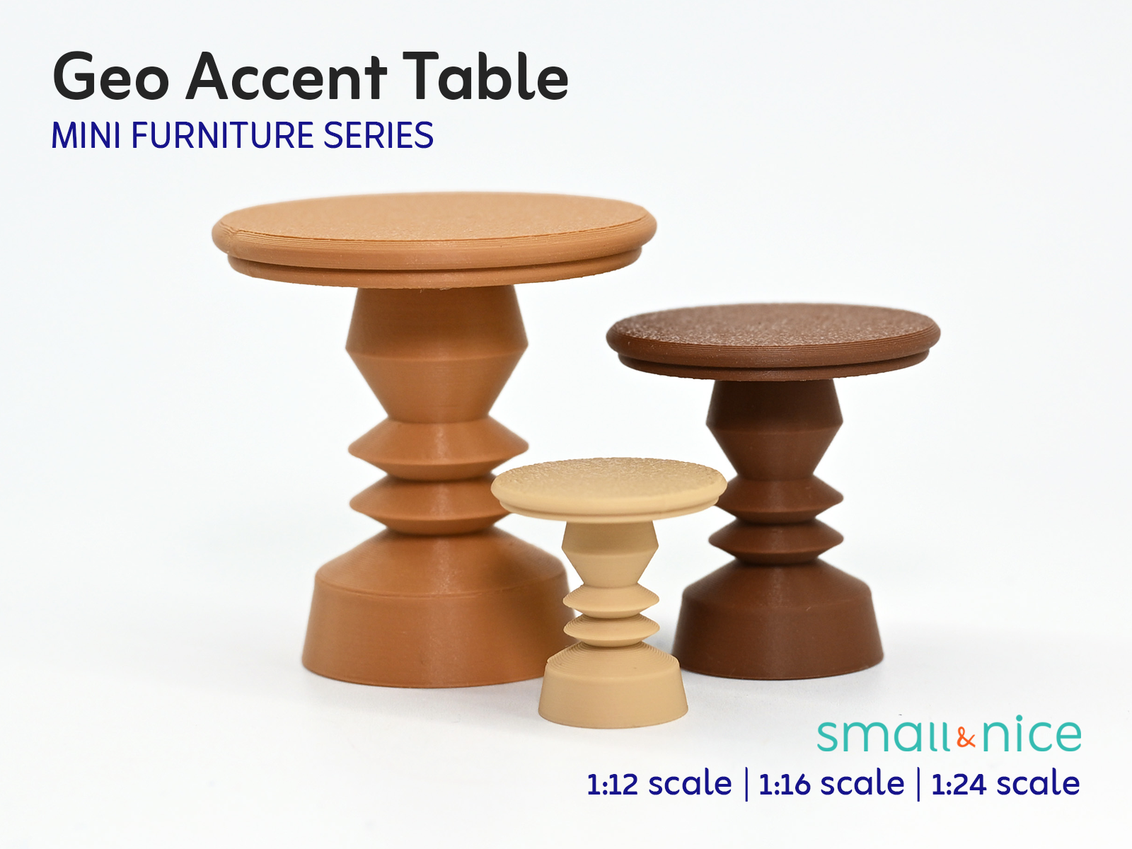 Geo Accent Table - Mini Furniture
