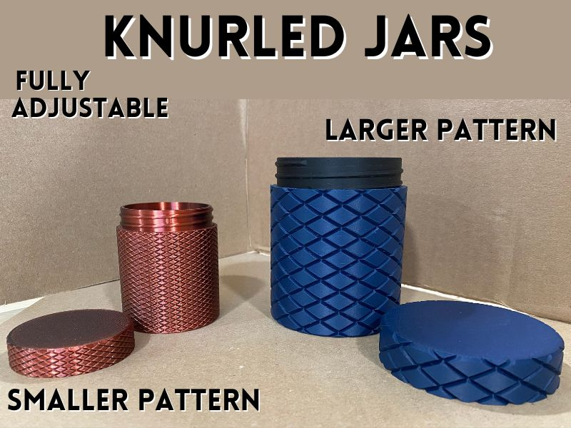 Knurled Textured Jars
