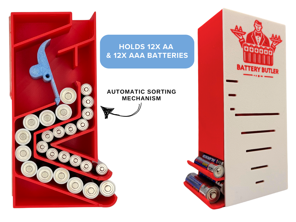 Battery Butler AA & AAA Battery Sorter & Dispenser