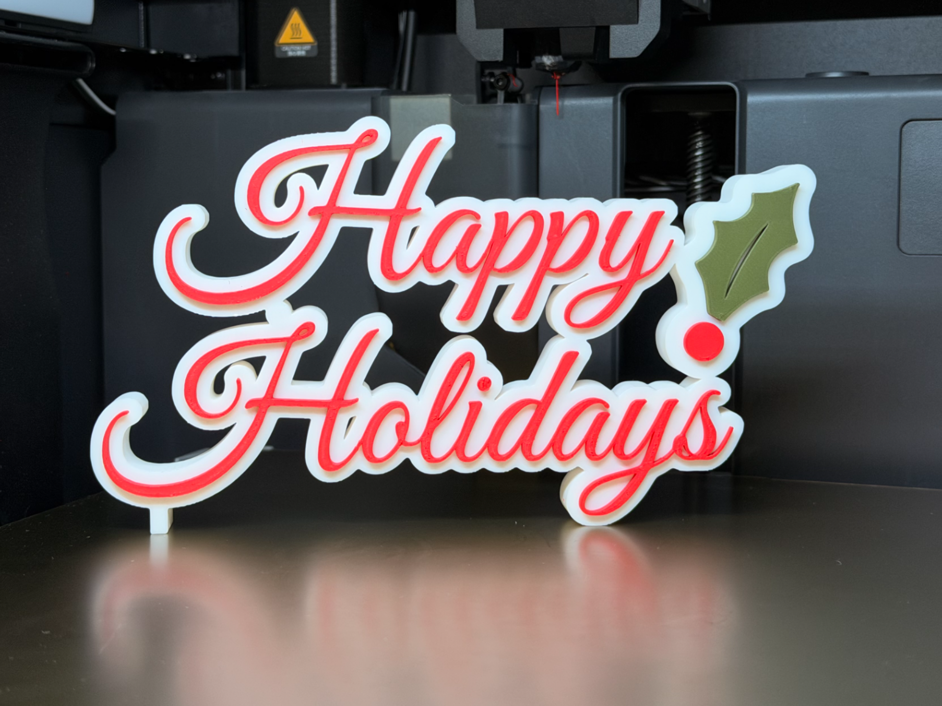 Happy Holidays - Holly Leaf