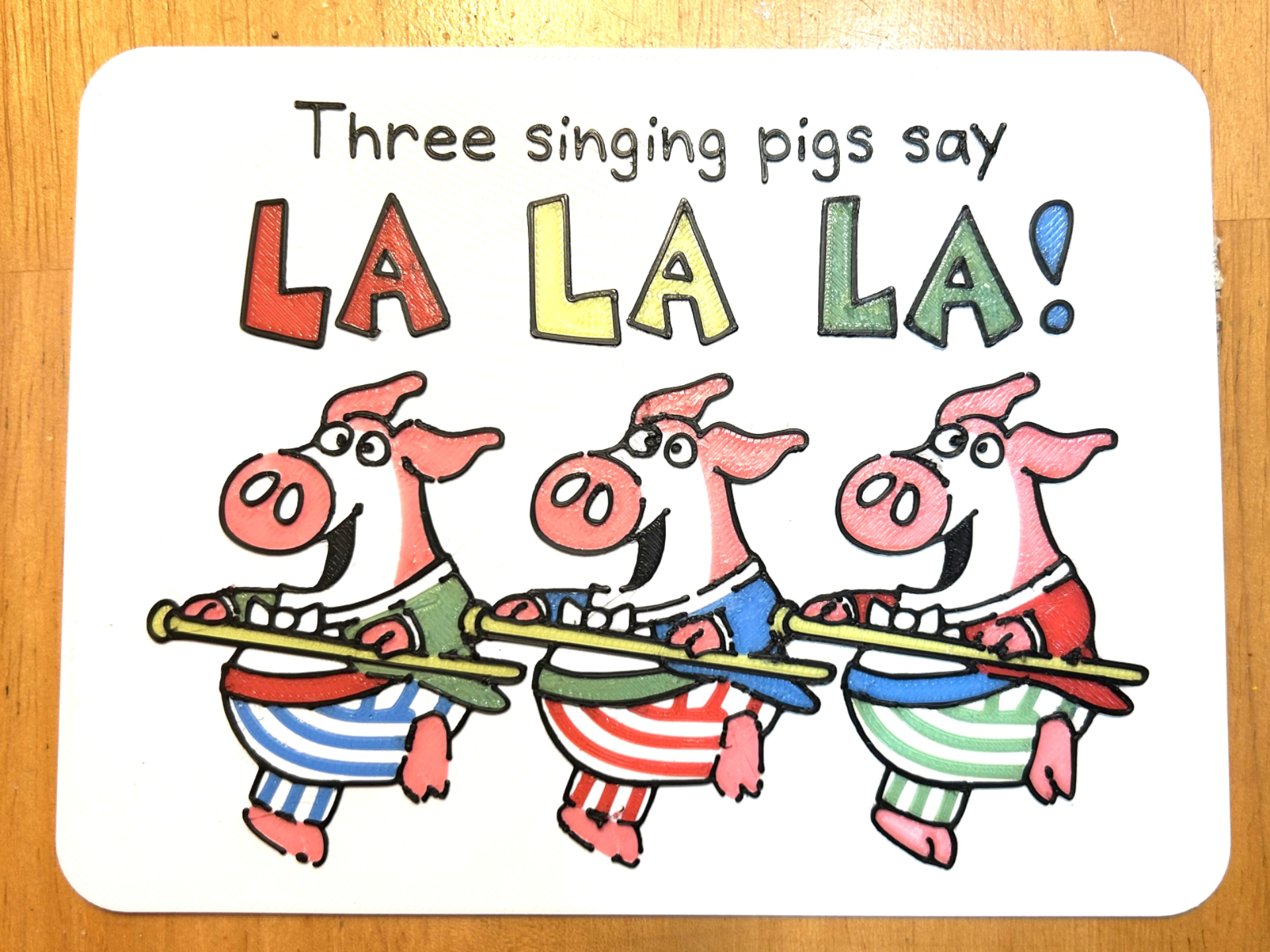 Three Singing Pigs - RYB Color Mix Story Page