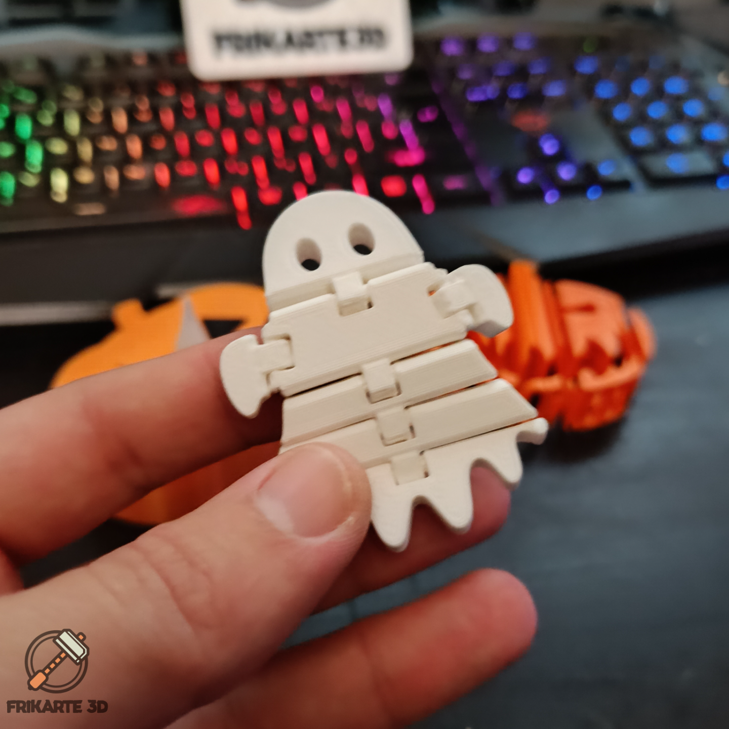 Halloween Flexi Boo – Articulated Ghost